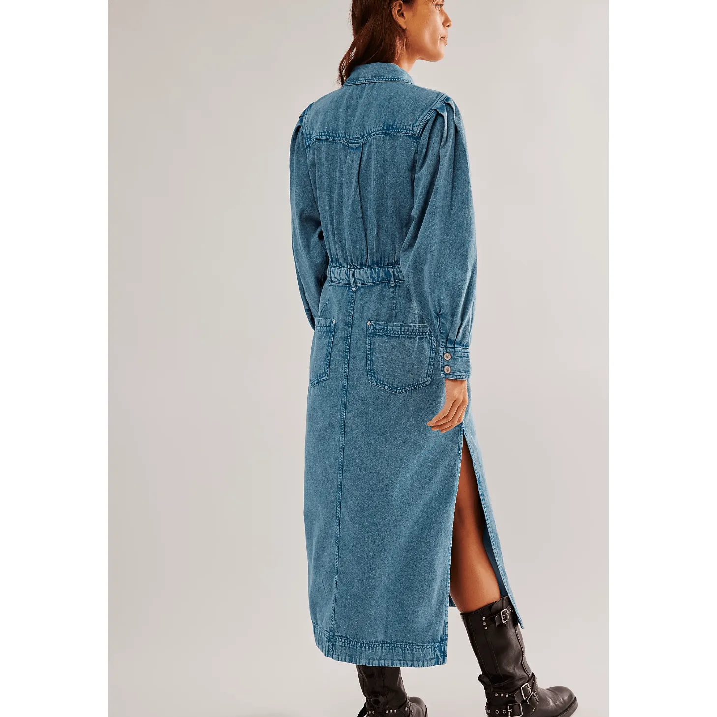 Mad Love Denim Midi Dress