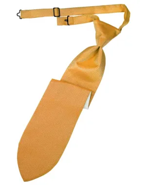 Mandarin Herringbone Kids Necktie