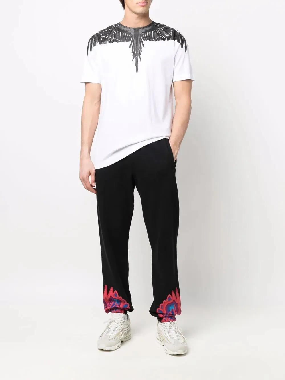 Marcelo Burlon Icons Wings White and Black T-Shirt