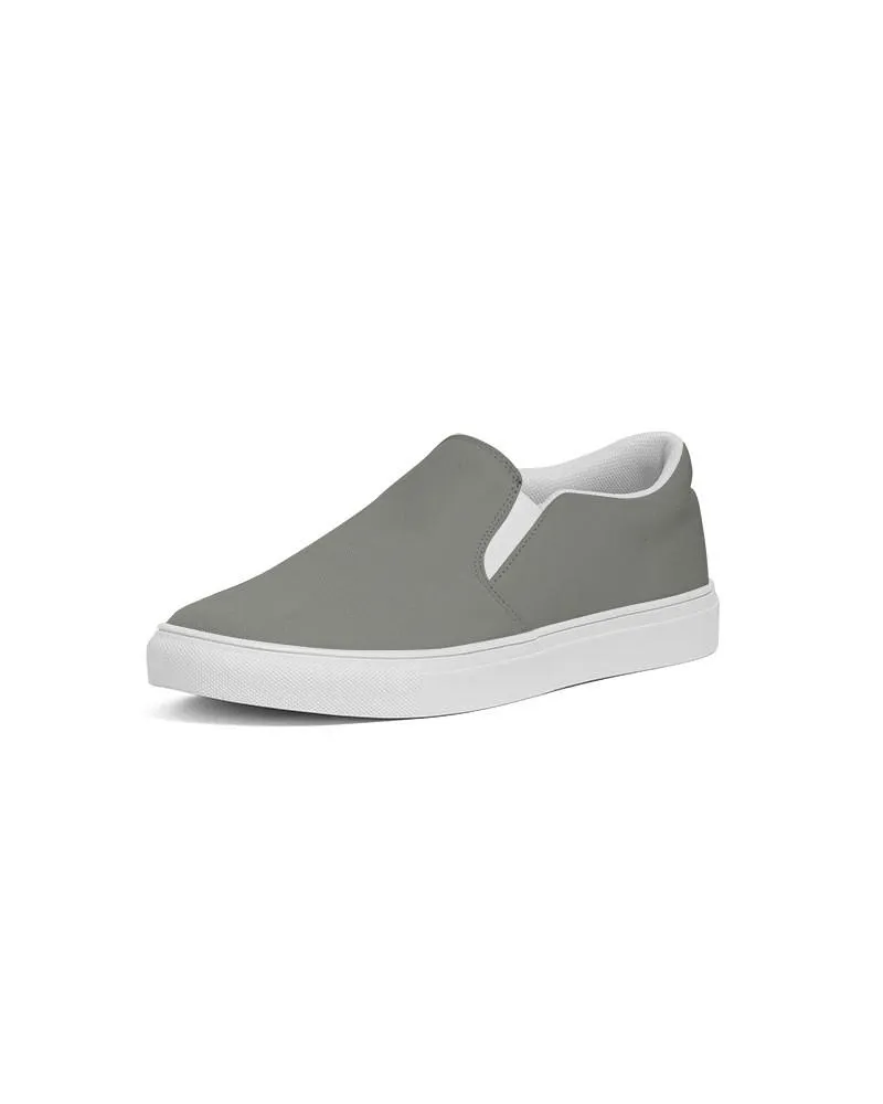 Medium Dark Yellow Gray Slip-On Canvas Sneakers | Men's | Medium Dark Pale Yellow Gray | C0M0Y10K60