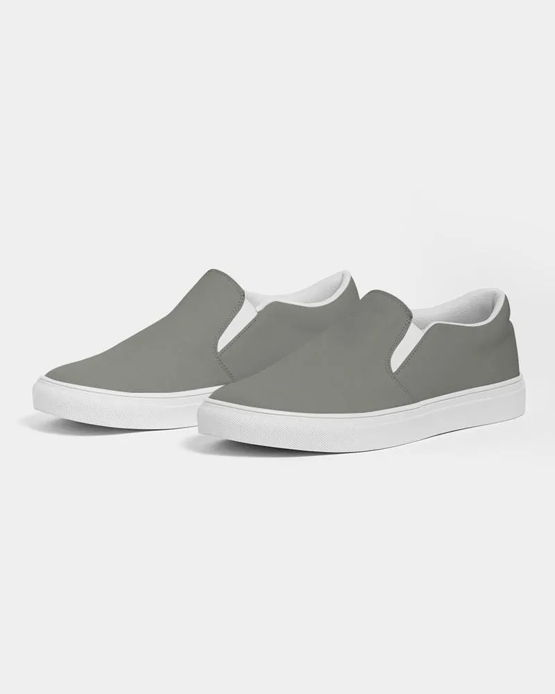 Medium Dark Yellow Gray Slip-On Canvas Sneakers | Men's | Medium Dark Pale Yellow Gray | C0M0Y10K60