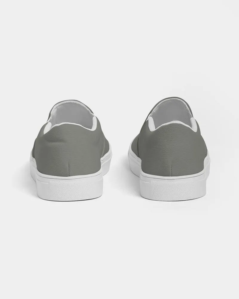 Medium Dark Yellow Gray Slip-On Canvas Sneakers | Men's | Medium Dark Pale Yellow Gray | C0M0Y10K60