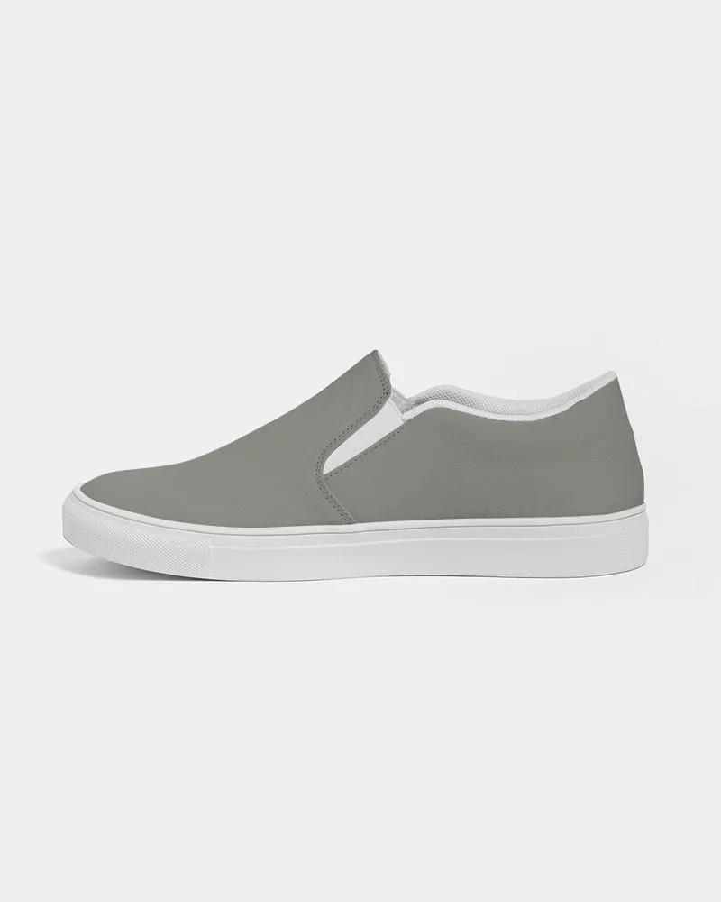 Medium Dark Yellow Gray Slip-On Canvas Sneakers | Men's | Medium Dark Pale Yellow Gray | C0M0Y10K60