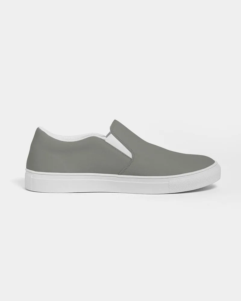 Medium Dark Yellow Gray Slip-On Canvas Sneakers | Men's | Medium Dark Pale Yellow Gray | C0M0Y10K60