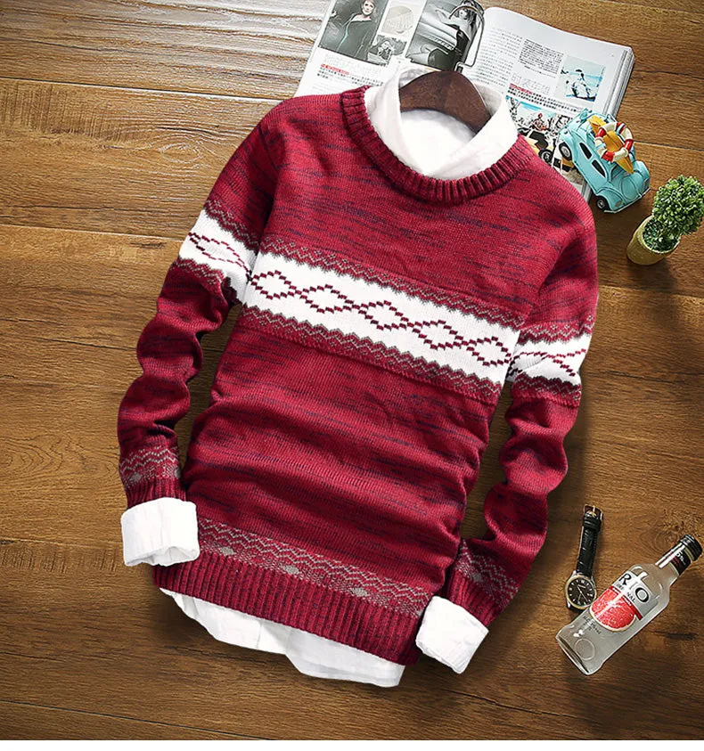 Men's Fashion O-Neck Winter Sweater