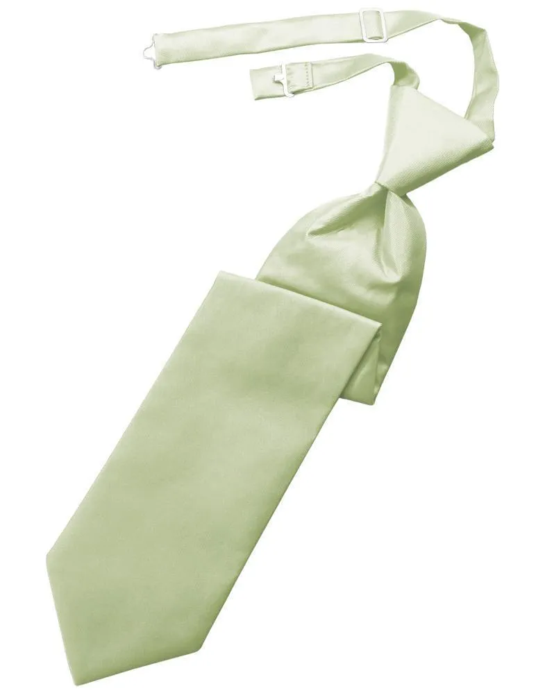 Mint Solid Twill Kids Necktie