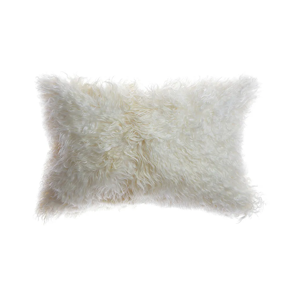 Natural Goat Skin Square Pillow