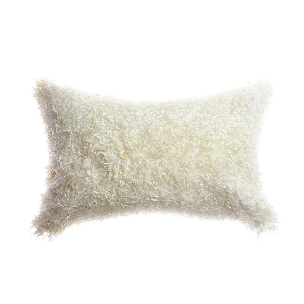 Natural Goat Skin Square Pillow