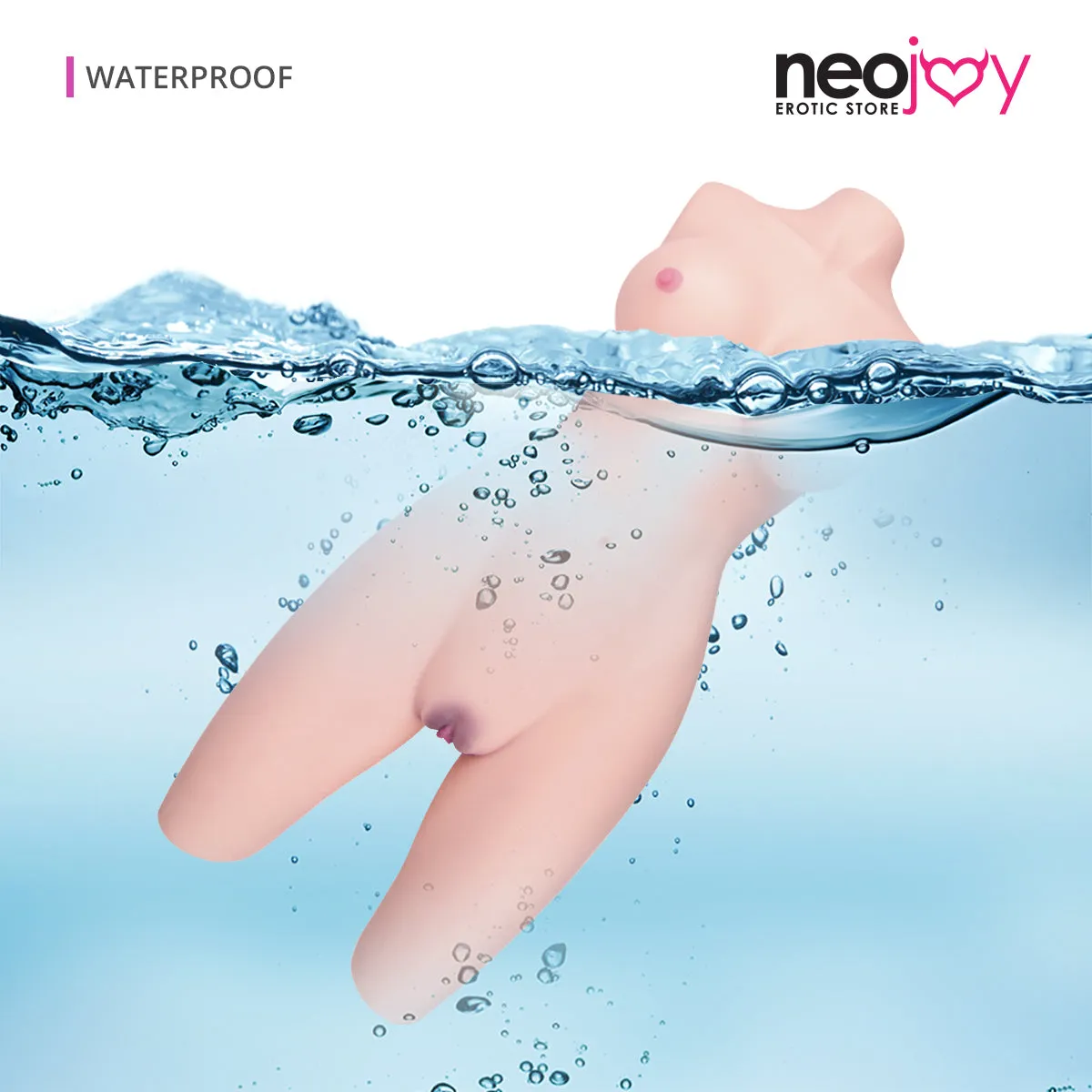 Neojoy - Big half body Sex Torso with Flexible Skeleton - Skin - 23Kg