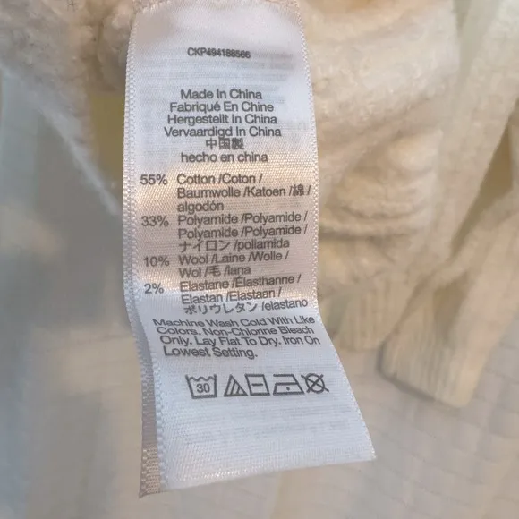 NWT Madewell Ribbed Cotton-Blend Sweater Size Small