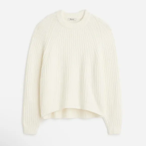 NWT Madewell Ribbed Cotton-Blend Sweater Size Small