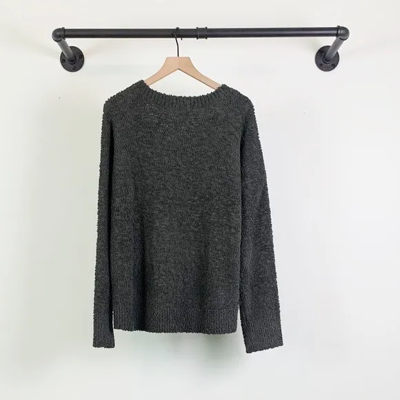 NWT Sanctuary Cozy Teddy V-Neck Sweater Forest Grn