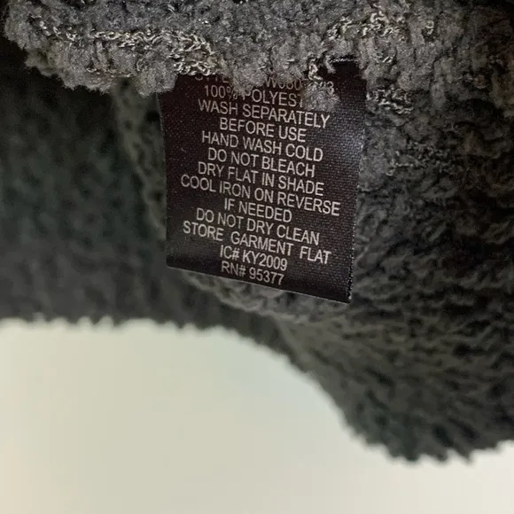 NWT Sanctuary Cozy Teddy V-Neck Sweater Forest Grn