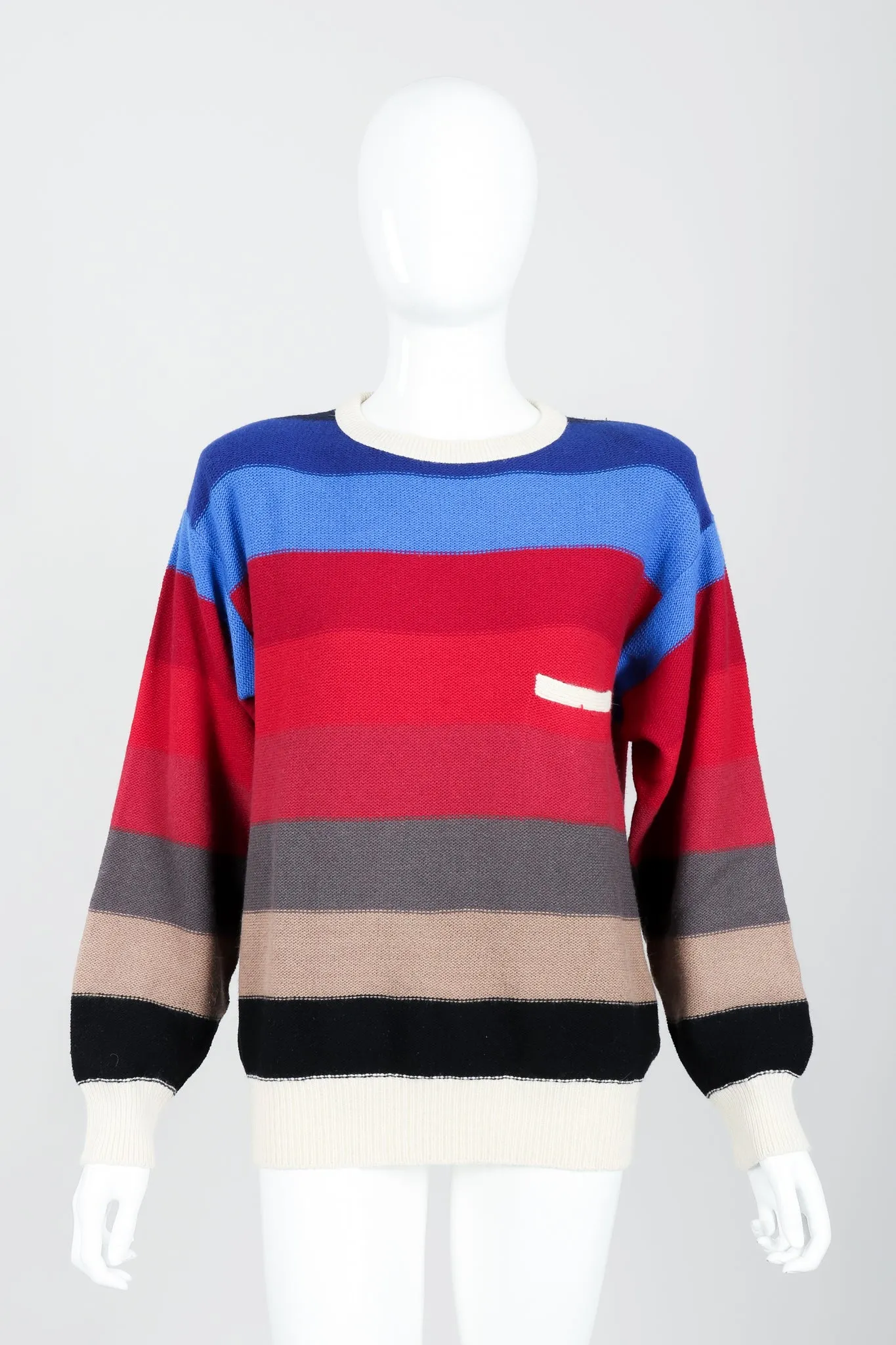 Ombré Striped Knit Sweater