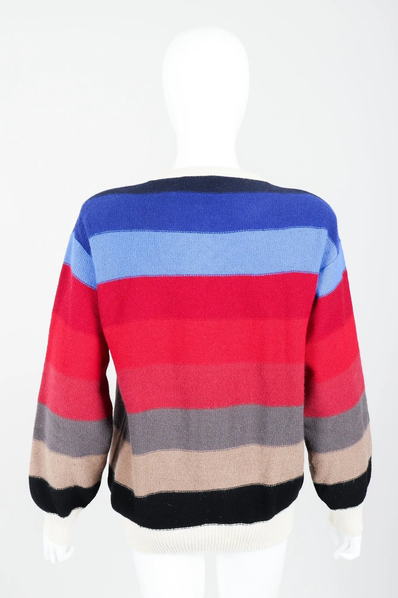 Ombré Striped Knit Sweater
