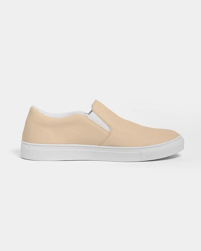 Pale Pastel Orange Slip-On Canvas Sneakers | Women's | Bright Pale Pastel Orange | C0M15Y30K0