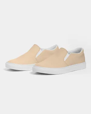 Pale Pastel Orange Slip-On Canvas Sneakers | Women's | Bright Pale Pastel Orange | C0M15Y30K0