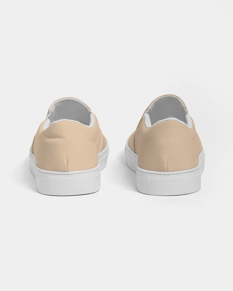 Pale Pastel Orange Slip-On Canvas Sneakers | Women's | Bright Pale Pastel Orange | C0M15Y30K0