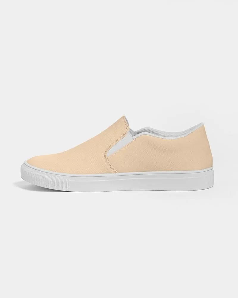Pale Pastel Orange Slip-On Canvas Sneakers | Women's | Bright Pale Pastel Orange | C0M15Y30K0