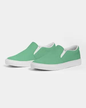 Pastel Green Slip-On Canvas Sneakers | Men's | Bright Pastel Green | C60M0Y60K0