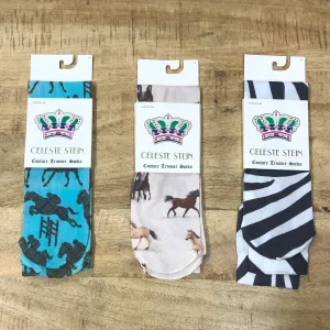 PATTERNED LONG KNEE SOCKS