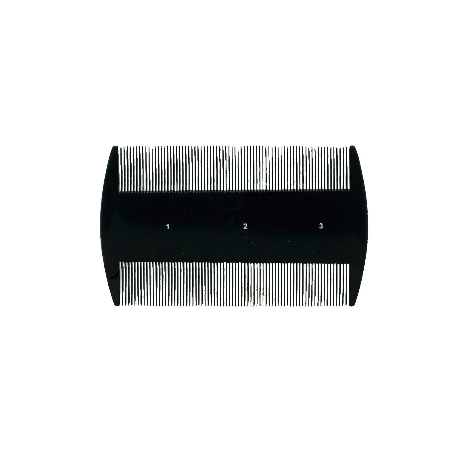 Pegasus 601, 3.5in Hard Rubber Lice Comb, Handmade, Seamless, Smooth Edges, Anti Static, Heat and Chemically Resistant Comb | Peines de goma dura - Black