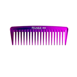 Pegasus MICOLOR 404, 7in Hard Rubber Wide Tooth Tall Styling Comb, Handmade, Seamless, Smooth Edges, Anti Static, Heat and Chemically Resistant, Wet Hair, Everyday Grooming Comb | Peines de goma dura - Pink
