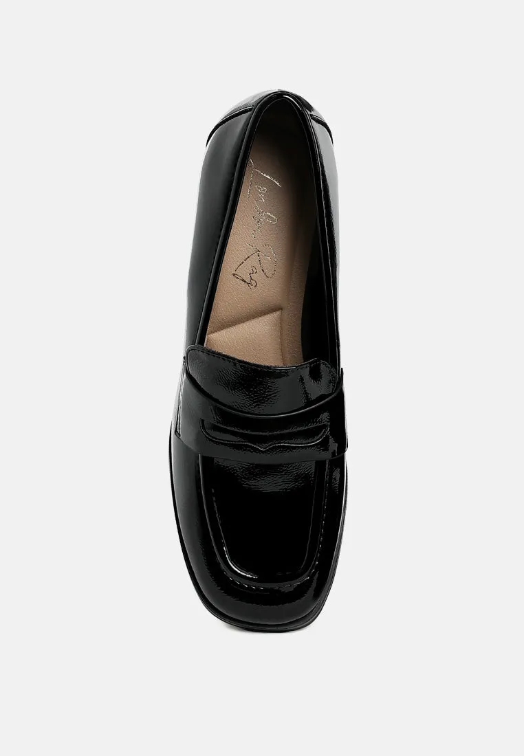 Penny Strap Block Heel Loafers By RAG