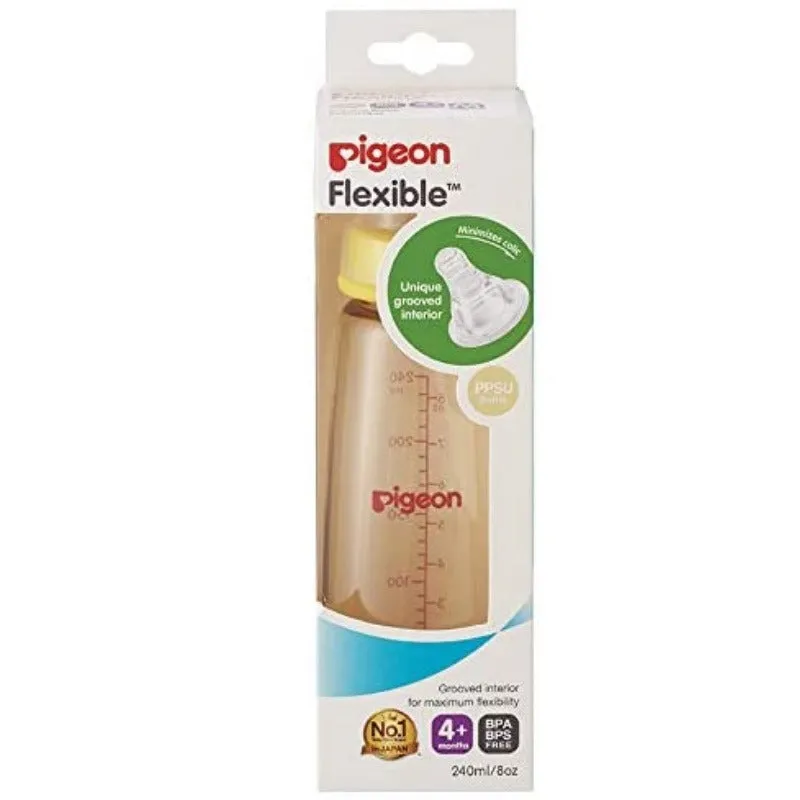 Pigeon Flexible Peristaltic Nipple Nursing Bottle PPSU 240ML (M)