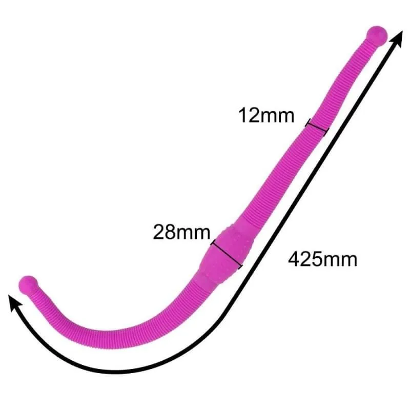 Plug Anal Vibrant flexible strapon Rose