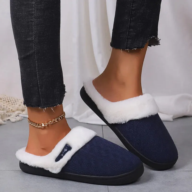 PlushChic Slippers : Cozy Elegance