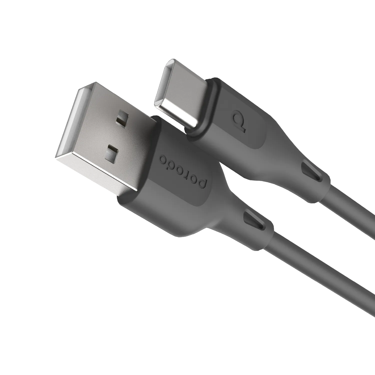 Porodo USB Cable Type-C Connector 3A Durable Fast Charge and Data Cable (1.2m/4ft)