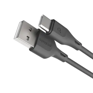 Porodo USB Cable Type-C Connector 3A Durable Fast Charge and Data Cable (1.2m/4ft)