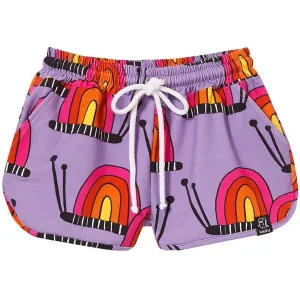 Purple Snails 80's Shorts