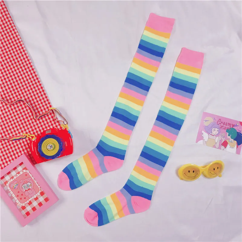 "RAINBOW KNIT WARM SUNSCREEN" SLEEVES & STOCKINGS K052507