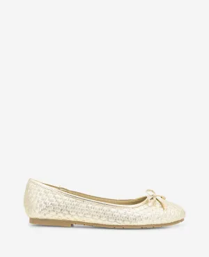 REACTION - Elstree Metallic Woven Ballet Flat