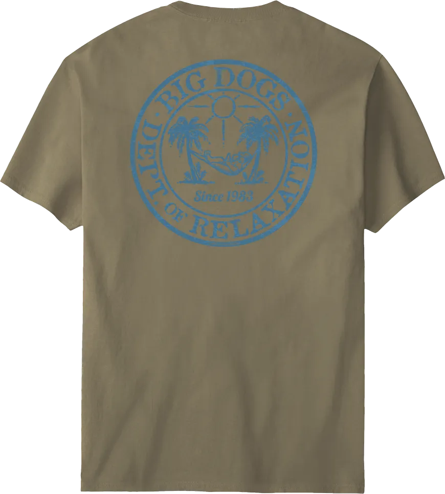 Relaxation Badge Denim T-shirt