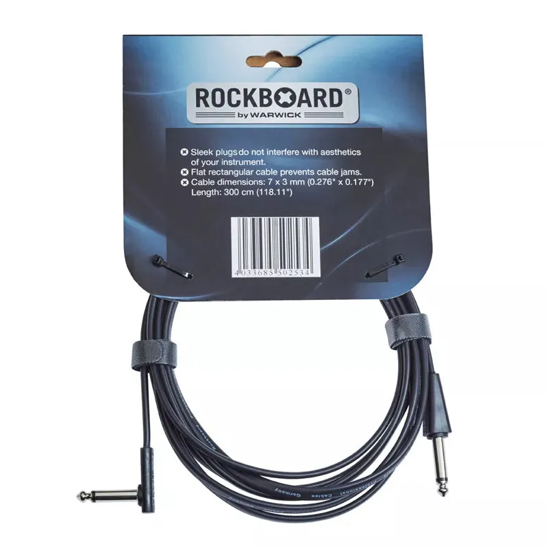 RockBoard Flat 3 Meter Straight / Angled Instrument Cable