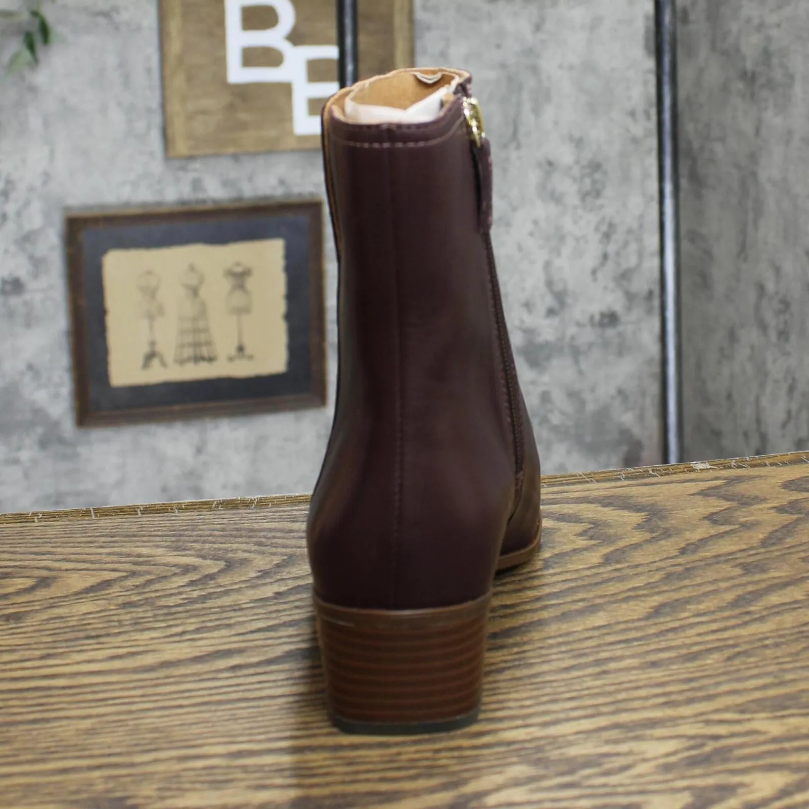 Rockport Geovana Mid Boots Amputee Replacement Left Shoe Only Oxblood Red 8.5W