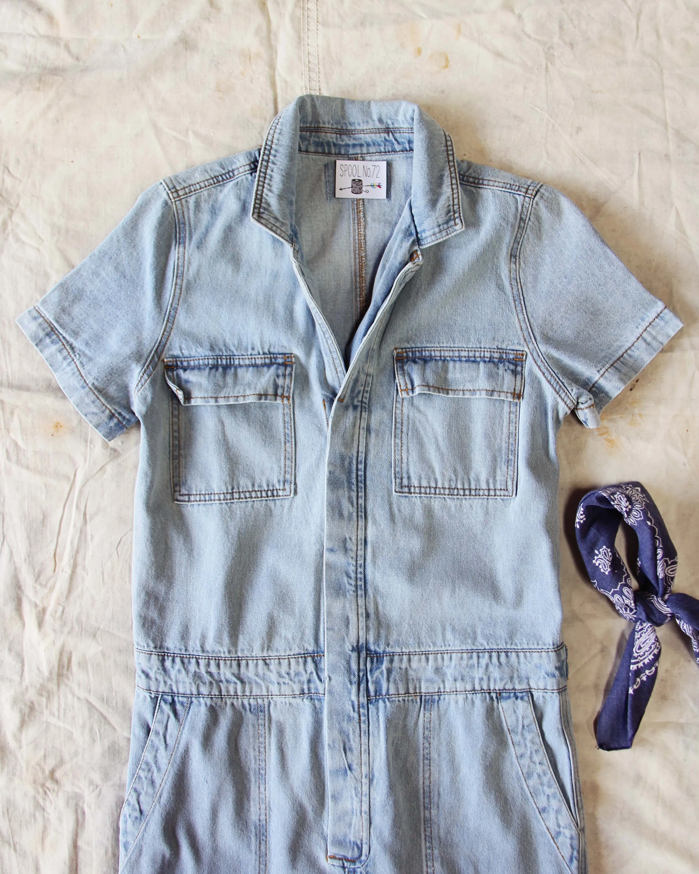 Rosie Coverall Jumpsuit in Denim