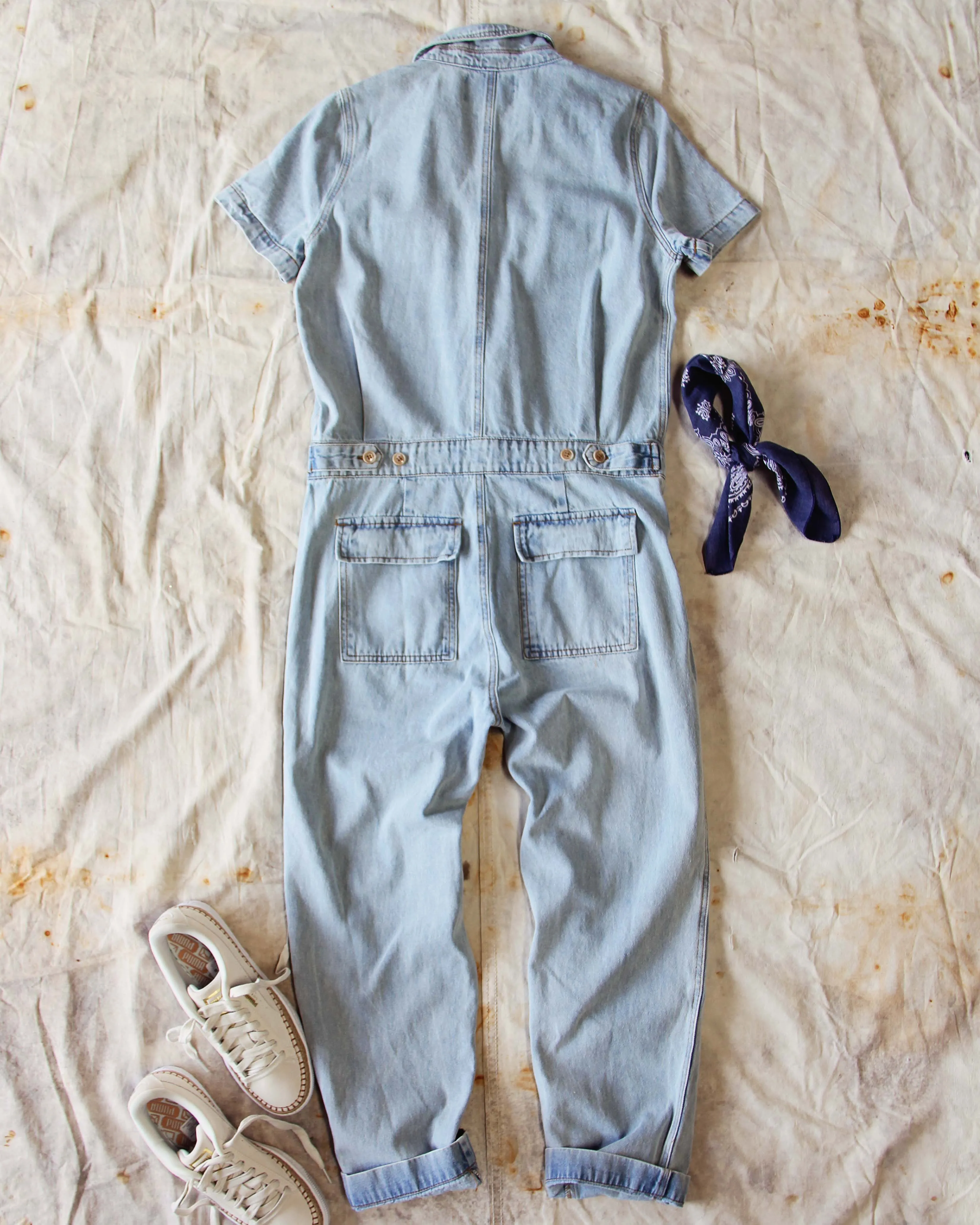 Rosie Coverall Jumpsuit in Denim