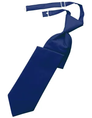 Royal Blue Solid Twill Kids Necktie