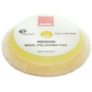 Rupes 90mm Wool Yellow Medium Pad