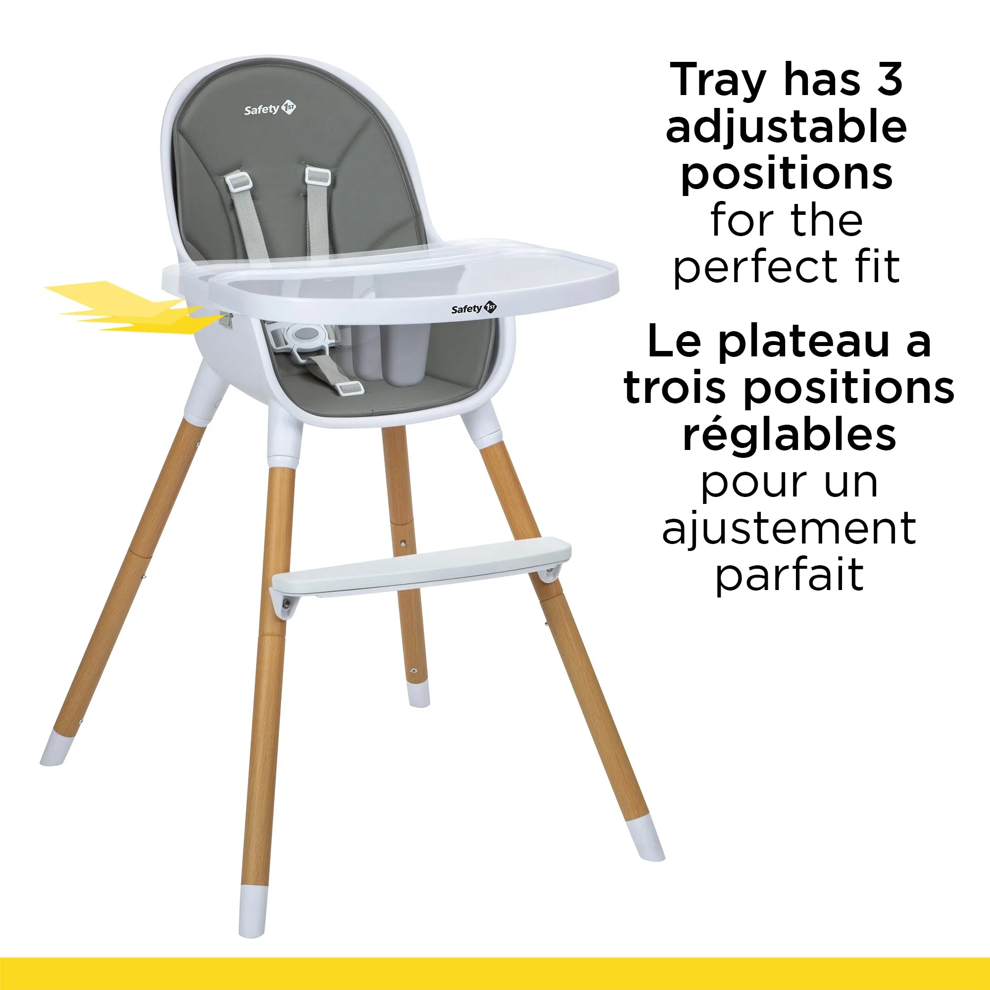 Safety 1st Avista High Chair - Grey Rabbit