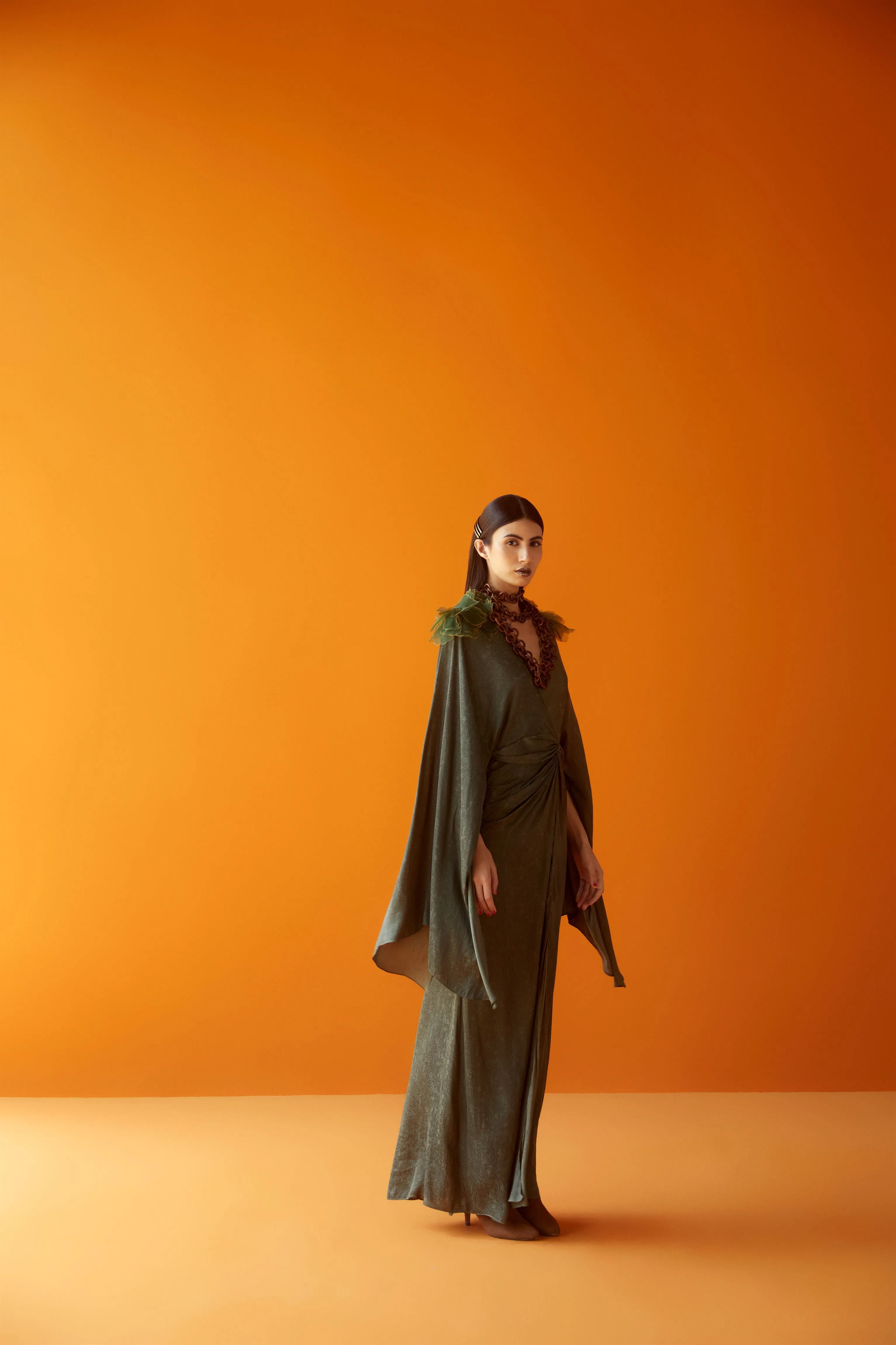Sakshi Khetterpal  I  Dresses Dress= 1 Pc Avacado SK-022 A/W2024 Seasons