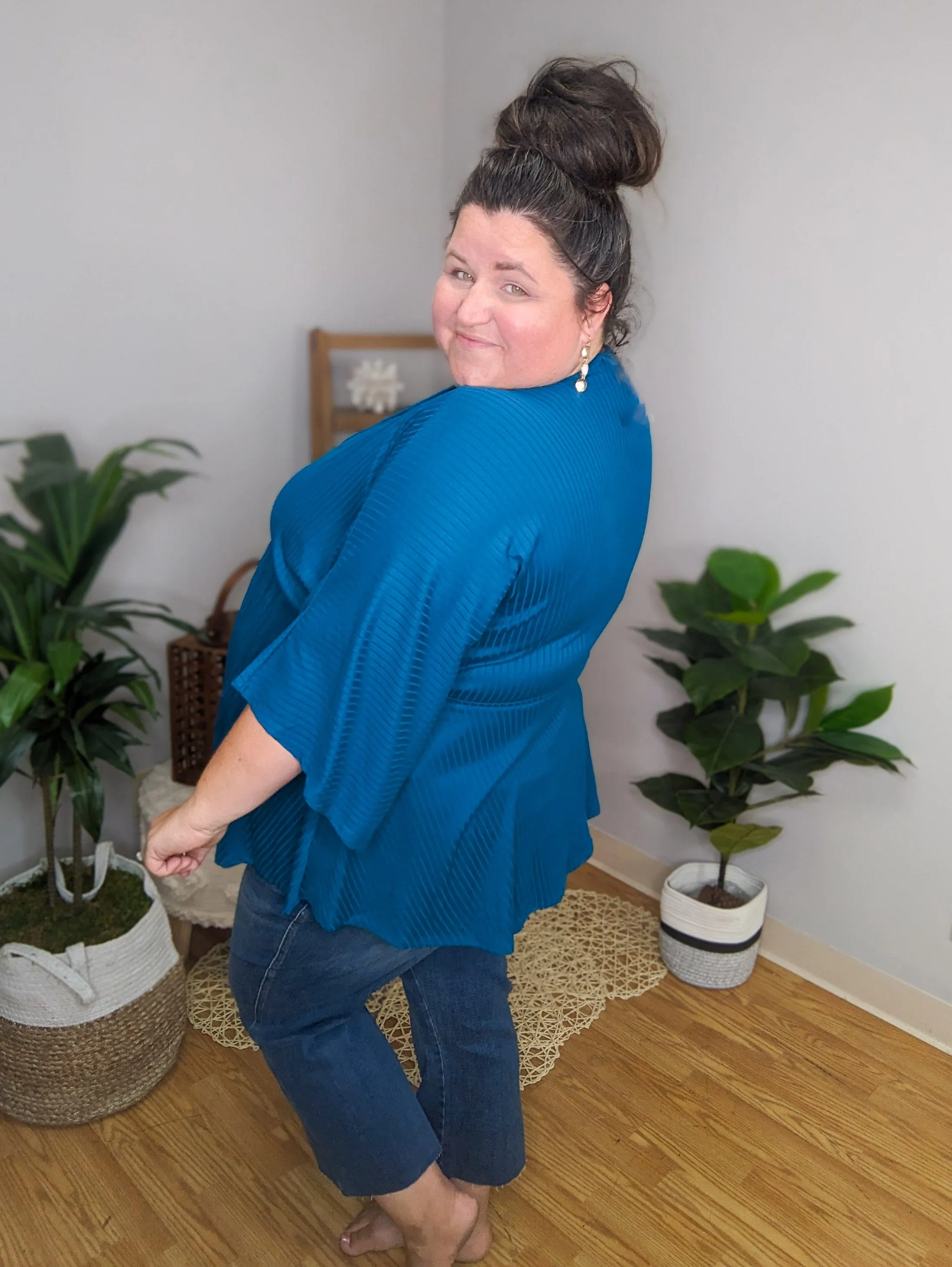 SALE- Courtney Perfect Drape Ribbed Top