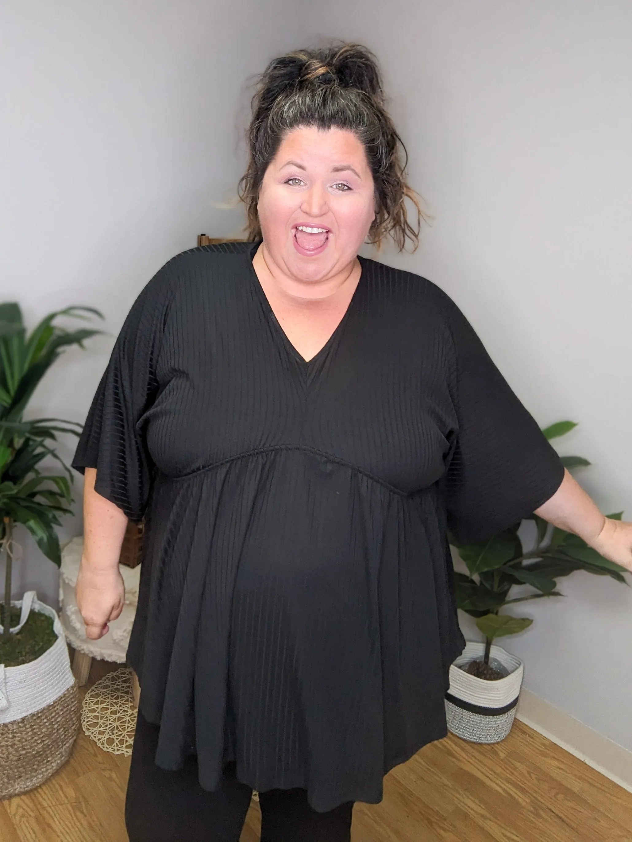 SALE- Courtney Perfect Drape Ribbed Top