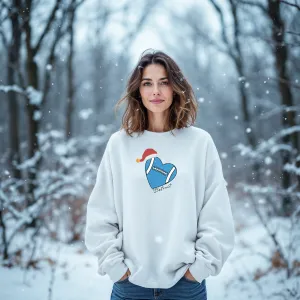 SALE "SANTA Love Detroit" Relaxed Fit Classic Crew Unisex Sweatshirt
