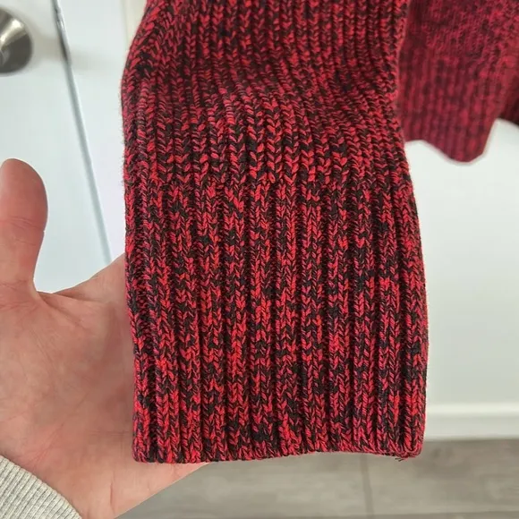 Sanctuary Red Marbled Roll Neck Sweater, RTR