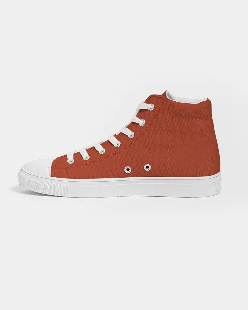 Shaded Orange High-Top Canvas Sneakers | Women's | C0M88Y100K30